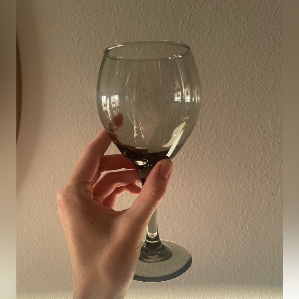 Set of 10 Smoke Wine Glasses